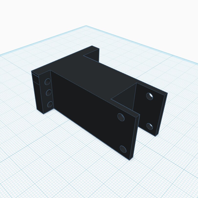 TinkerCAD で設計した取付アダプター